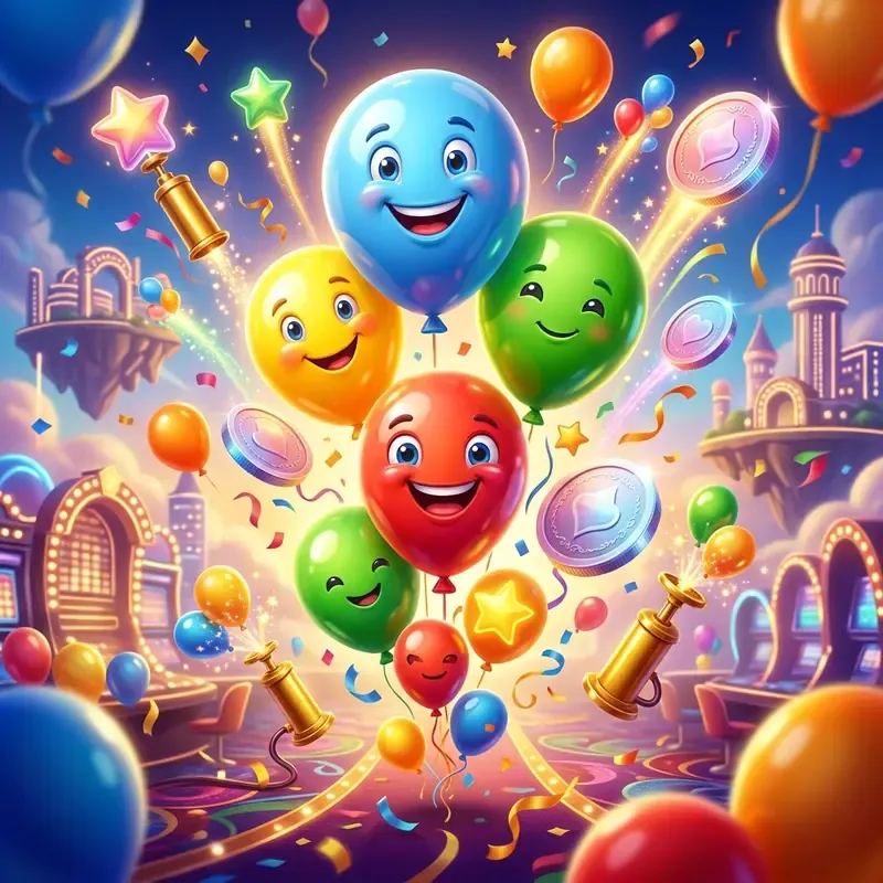 Balloon Game demo, spil om rigtige