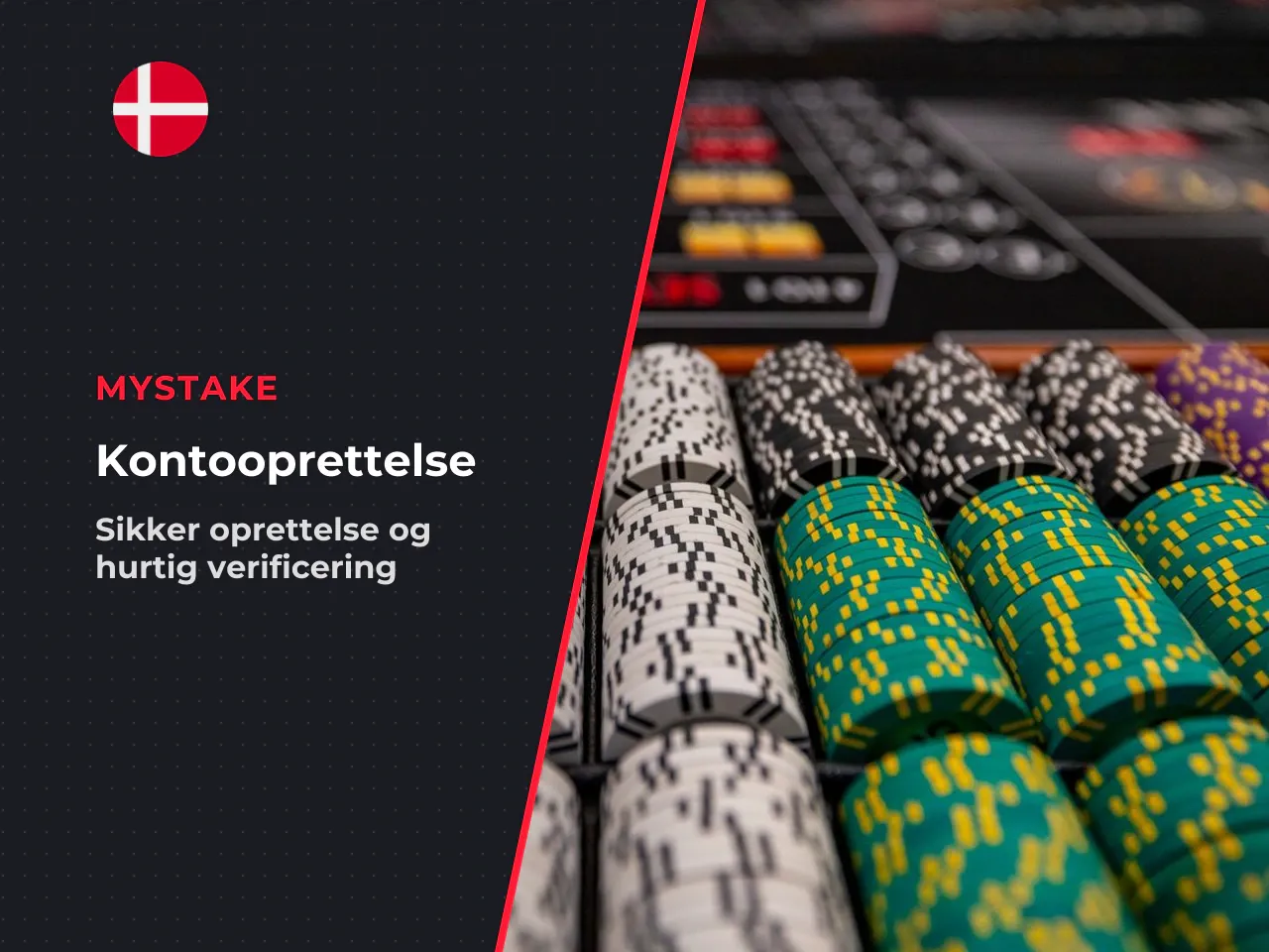 Kontooprettelse og verificering. Når du tilmelder