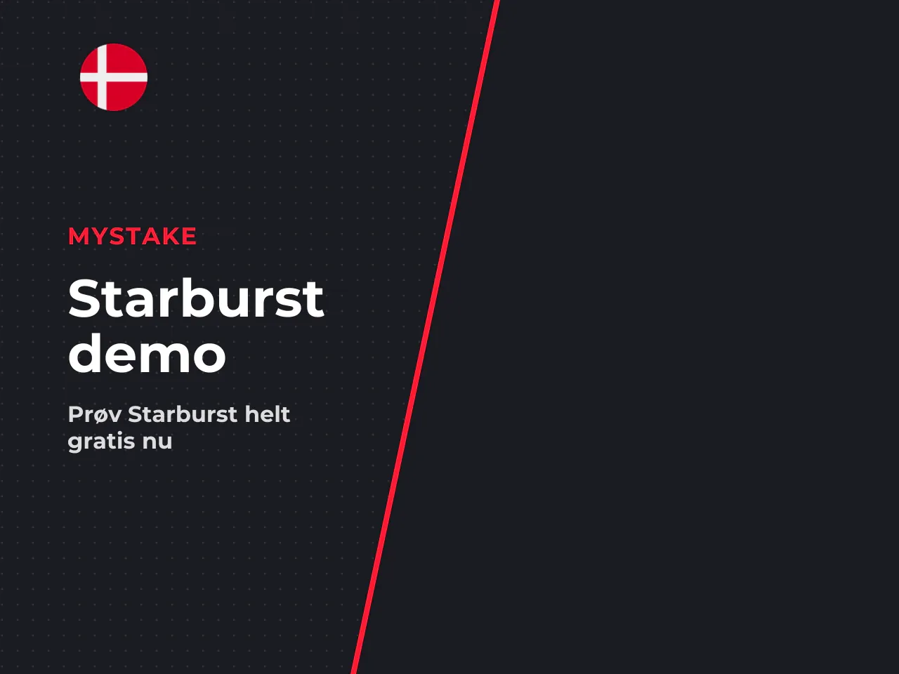 For at starte et Starburst gratis
