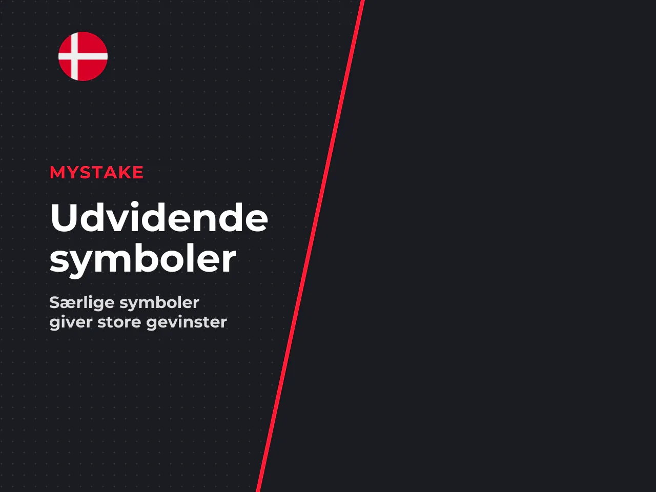 Når det valgte specialsymbol lander under